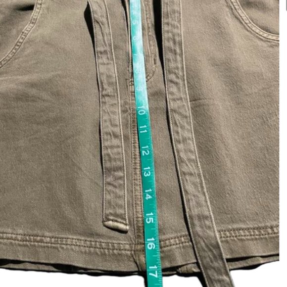 American Eagle Denim Skirt ~ NWT ~ Stretch - Olive Green - size 14 - Picture 10 of 14